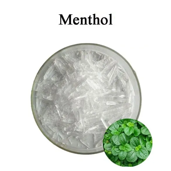 Purità Għolja 99% Menthol Crystal Food Grad CAS 89-78-1