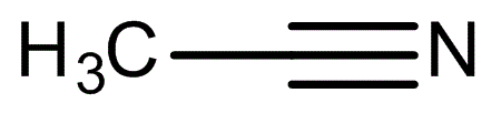 CAS number 75-05-8 Acetonitrile Structure: CAS number 75-05-8 Acetonitrile Structure: